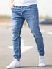 Best-selling Men's Skinny Skinny Jeans With Elastic Holes And Tight Jeans_viptrois.com