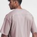 Men's Oversized Cotton T-Shirt Summer Casual Loose Fit Round Neck Short Sleeve Split Hem Tee For Gym Running Workout_viptrois.com