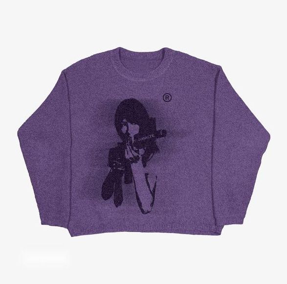 Gothic Halloween Knit Sweater For Men & Women - Vintage Skull Jacquard Pullover, Loose Fit, Warm & Stylish Streetwear_viptrois.com