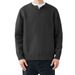 Men's Plus Size V-Neck Knit Sweater - Breathable Stretch Pullover For Casual & Business Wear (Black/White/Grey/Khaki)_viptrois.com