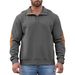 Spring And Autumn Light Mature Casual Men's Corduroy Jacket, Stand-up Collar Long-sleeved Coat, Outdoor Casual Sweatshirt_viptrois.com