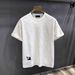 New Chinese Style Jacquard Round Neck Short Sleeved T Shirt Men's 2025 Summer New Loose Versatile Casual Slim Tops_viptrois.com