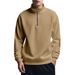 2027 Fashion European-USA Style Outerwear Youth/Men Polyester Stand Collar Half Zipper Splicing Long Sleeve Casual Thick Sweatshirts_viptrois.com