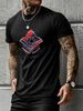 Trendy Streetwear T Shirt Football Club Logo Design Cotton Blend Fabric Men Casual Wear_viptrois.com