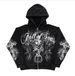 2024 Autumn And Winter New Sweatshirt Streetwear Washed Zipper Pattern Hooded Cardigan_viptrois.com