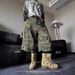 Men's Clothing Retro Camouflage Cropped Pants Summer Cool Wide Leg High Street Style Shorts Spring And Summer_viptrois.com