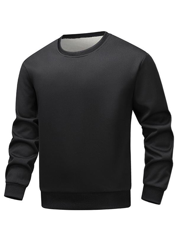 Men's Fleece-Lined Hoodie Winter Warm Pullover Sweatshirt Relaxed Fit Casual Streetwear_viptrois.com