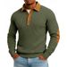 "Men's Corduroy Jacket – Vintage Button-Up Shirt Jacket, Soft Brushed Lining, Relaxed Fit, Long Sleeve Casual Coat ( Lightweight Fall Outerwear)"_viptrois.com