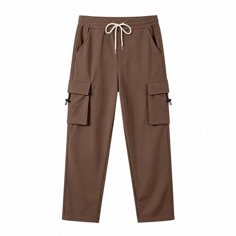 Men's Heavyweight Outdoor Sports Cargo Pants Retro Casual Commuting Multi-Pocket Jogging Style_viptrois.com