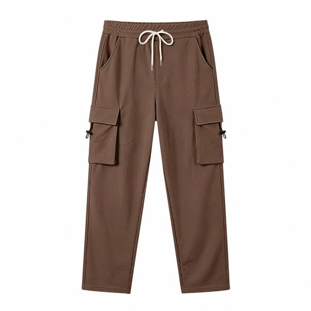 Men's Heavyweight Outdoor Sports Cargo Pants Retro Casual Commuting Multi-Pocket Jogging Style_viptrois.com