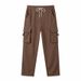 Men's Heavyweight Outdoor Sports Cargo Pants Retro Casual Commuting Multi-Pocket Jogging Style_viptrois.com