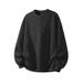 Men's Retro Full-Print Sweatshirt Cleanfit Style Round Neck Loose Fit Casual Pullover Spring Autumn Streetwear_viptrois.com
