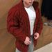 Men's Chunky Knit Sweater Cardigan With Stand Collar, Cable & Jacquard Pattern, Long Sleeve Casual Pullover For Winter, Loose Fit Streetwear_viptrois.com