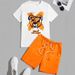 Men's Clothing Short Sleeved Shorts Adult Suit High Quality Needle Point Fabric Comfortable And Breathable T-shirt Sets_viptrois.com
