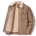 Men’s Corduroy Sherpa Jacket – Winter Fleece-Lined Workwear Coat With Multi-Pockets (M-5XL, Black/Khaki/Army Green/Gray)_viptrois.com