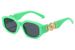 Two Circles New Small Square Frame Head Decoration Sunglasses Personality Trend Polygon Glasses_viptrois.com
