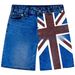 Men's Y2K Street Print Washed Denim Shorts Distressed Style Fashion_viptrois.com