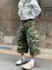 Men's Clothing Washed Damaged Old Camouflage Shorts For Men And Women Summer High Street Fashion Brand Handsome Seven Point Overalls_viptrois.com