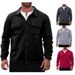 Men's Clothing European And American Autumn Men's Velvet Jacket Lapel Single Breasted Casual Solid Color Shirt Jacket Wear Resistant And Windproof_viptrois.com
