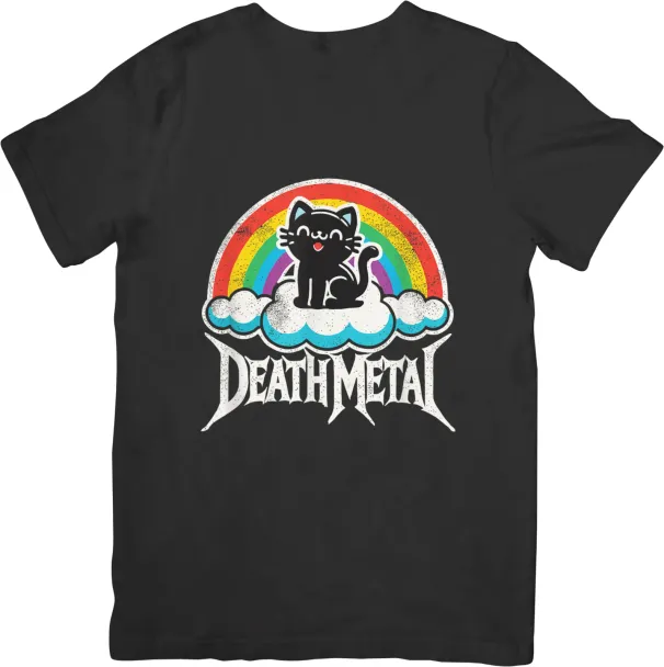 Heavy Metal Music Unisex Fit For Men & Women Quality Cotton T-Shirt Mens Womens Tees Top Black_viptrois.com