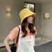 Spring Summer New Fisherman's Women's Solid Color Light Plate Leisure Bowl Sunshade And Sunscreen Outdoor Sports Tourism_viptrois.com