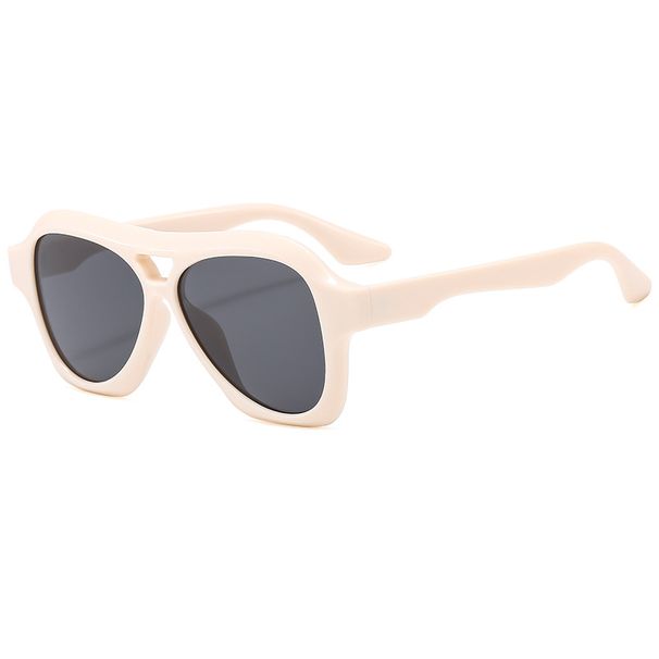 Men's Sunglasses New Trend Ins Personality Large Frame Sunglasses Internet Celebrity Same Style Toad Sunglasses Retro Double Beam Sun_viptrois.com