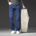Winter Quality Lamb Wool Thermal Jeans Men's Fleece Thickened Straight Jeans Men's Fat Plus Size Pants_viptrois.com