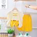 Male Baby 2025 New Cute Casual Thin Summer Set For Infants And Children Cool Handsome Cartoon Tiger Short Sleeves_viptrois.com