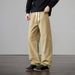 Men's Classic Workwear Pants – 100% Cotton Relaxed Fit Cargo Trousers With Multi-Pockets, Straight-Leg & Wrinkle-Free For Casual & Outdoor Wear_viptrois.com