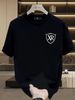 Men's Clothing Men's 100% Cotton Short Sleeve T-Shirt XR Shield Logo Trendy Brand Summer High Street Loose Fit Top Versatile Niche Style_viptrois.com