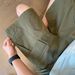 Men's Military Green Cotton Cargo Shorts Summer Loose Straight Leg Casual Mid-Length Pants With Large Pockets Wide Leg Five Point Bottoms_viptrois.com