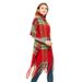 Unisex Loop polyester women's warm plaid scarf with thick coarse beard and coarse fringe_viptrois.com