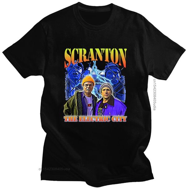 European Size Cotton Oversized T-Shirt The Office Dunder Mifflin Dwight TV_viptrois.com