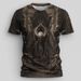 Men's Clothing Men's Skull Monster T Shirt Short Sleeve Outdoor Moisture Wicking Pure Cotton Top_viptrois.com