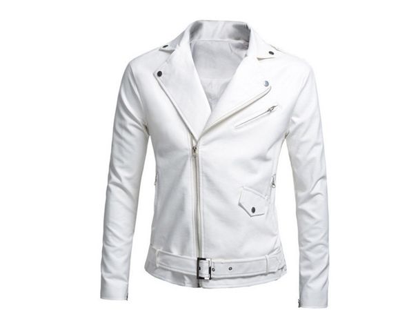 Spring, Autumn And Winter Clothing, Men's Leather Jacket, Slim-fitting Locomotive Pu Washed Leather Jacket, Men's Jacket_viptrois.com