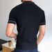 2025d Clothing Summer New Men's Knit Sweater Patchwork Color Business Polo Shirt SY0047_viptrois.com