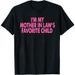 100% Algodón Soy El Hijo Favorito De Mi Suegra Camiseta, Sudadera Con Capucha Suéter Divertidos Padres Hombres Y Mujeres_viptrois.com