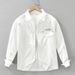 Workwear Printed Long Sleeved Shirt For Men, Fashionable And Versatile, Artistic And Casual Loose Top_viptrois.com