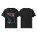 American Style Retro Washed Black And White Ink Direct Print Trendy Loose Fit Men's Short Sleeve T-Shirt_viptrois.com