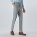 Men's Slim-Fit Dress Pants, Business Casual, Wrinkle-Free, Straight-Leg, Korean Style, Office & Smart Outing (Black/Charcoal/Khaki/Navy)_viptrois.com