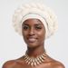 New Style Messy Linen Wrinkled Hand Woven Double Layer Twisted Hat African Hat Baotou Hat Headscarf_viptrois.com