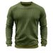 boy Cross-Border Clothing Spring Autumn Small Checkered T-Shirt Long Sleeve European And American Solid Color Round Neck_viptrois.com