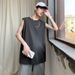 Men's Clothing Summer Sleeveless Vest Men's Solid Color Bottoming Shirt Pure Top Waistcoat Basketball Sports Loose Short-sleeved T-shirt Trend_viptrois.com