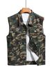 Men's Jacket Denim Top Short SleeveDenim Jacket Trendy New Style_viptrois.com