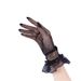 Unisex Thin mesh gloves women hollow fashion sexy black stretch lace gloves lace performance_viptrois.com