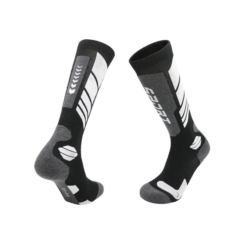 Autumn Winter Professional Ski Thickened Merino Wool Men And Women Long Tube Warm Sports Snow Socks_viptrois.com