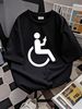 Funny Handicap Shirt Disabled Amputee Tee Humor Wheelchair T-Shirt Size S-5XL Stylish Unisex Top For Everyday Wear Homme Slightly Summer_viptrois.com