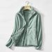 Unisex Reversible Fleece Jacket With Stand Collar - Winter Warm Plush Coral Fleece Coat For Men & Women - Thick Double-Sided Flannel Outerwear_viptrois.com