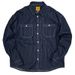 Men's Clothing Plus Size Casual Loose Drop Shoulder Striped Denim Long Sleeve Shirt Spring And Autumn Men's Thick Shirt Large Size Jacket_viptrois.com