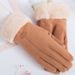 Cotton gloves female warm thickened student cute touch screen mittens with velvet_viptrois.com